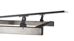 Spezia Keramiktisch 200/340 x 90 cm Edelstahl / Keramik Eiche hell