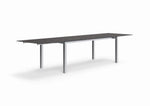 Spezia Keramiktisch 200/340 x 90 cm Edelstahl / Keramik Eiche hell