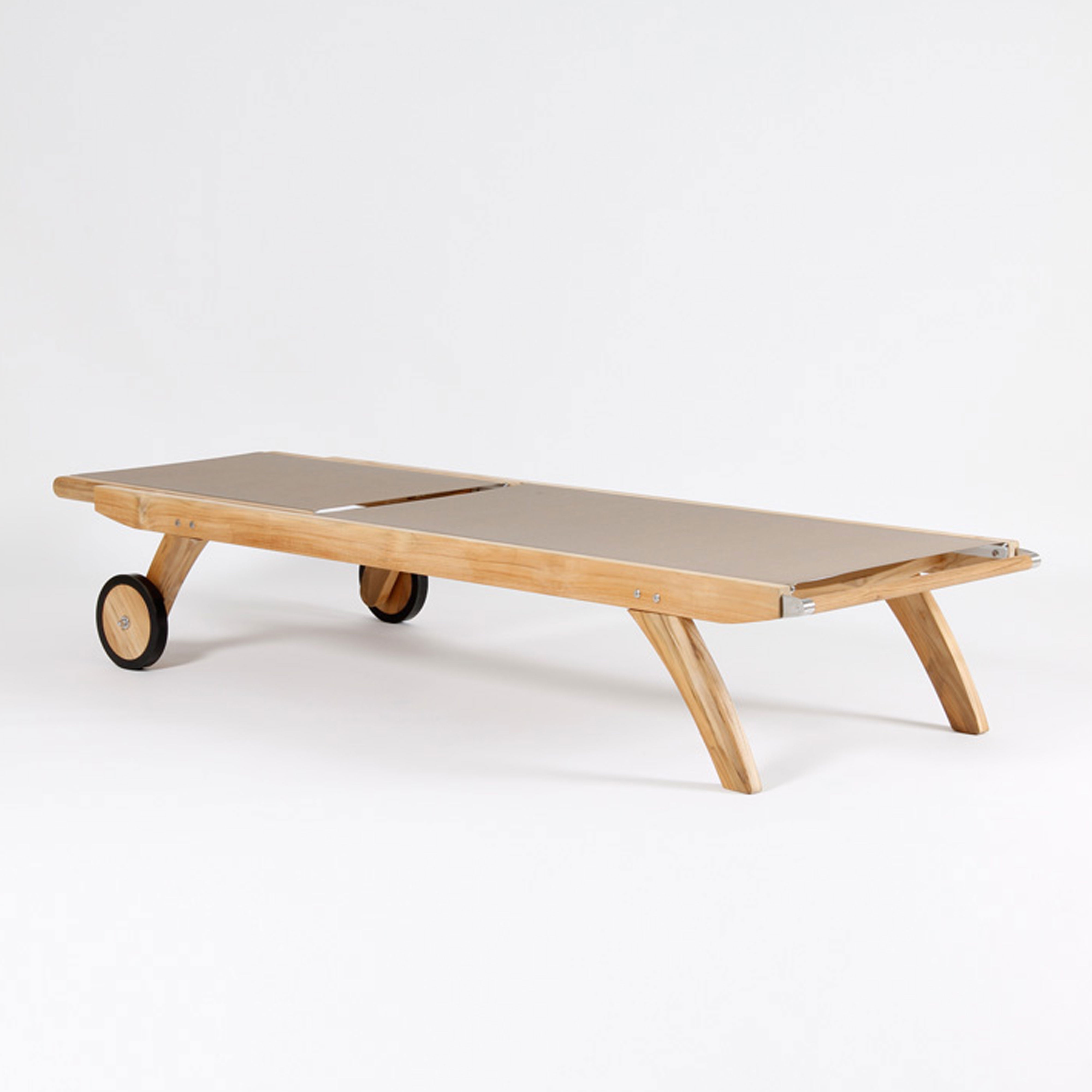 St.Tropez Sonnenliege Teakgestell, Baty taupe