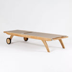 St.Tropez Sonnenliege Teakgestell, Baty taupe