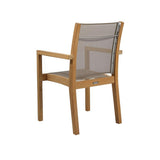St.Tropez Stapelsessel Teakgestell, Baty taupe