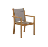St.Tropez Stapelsessel Teakgestell, Baty taupe