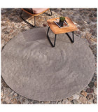 Teppich rund 200 cm Farbe sand