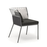 URBAN Dining Lounge Anbau Eckmodul Stringflex anthrazit/white grey inkl, Kissen