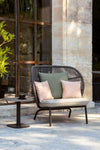 Kodo Cocoon Loungesessel Fossil grey inkl. Kissen Almond